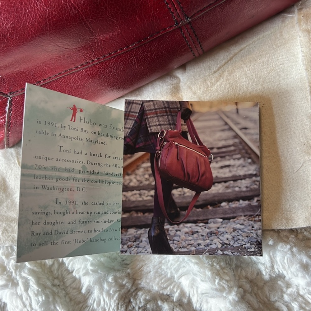 Vintage HOBO bags Friar in crimson - Picture 15 of 16